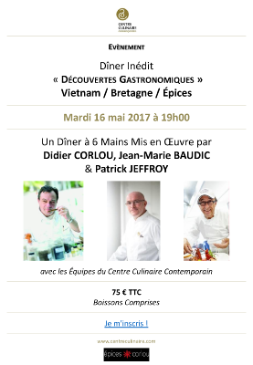 Dîner inédit au Centre Culinaire Contemporain Rennes
